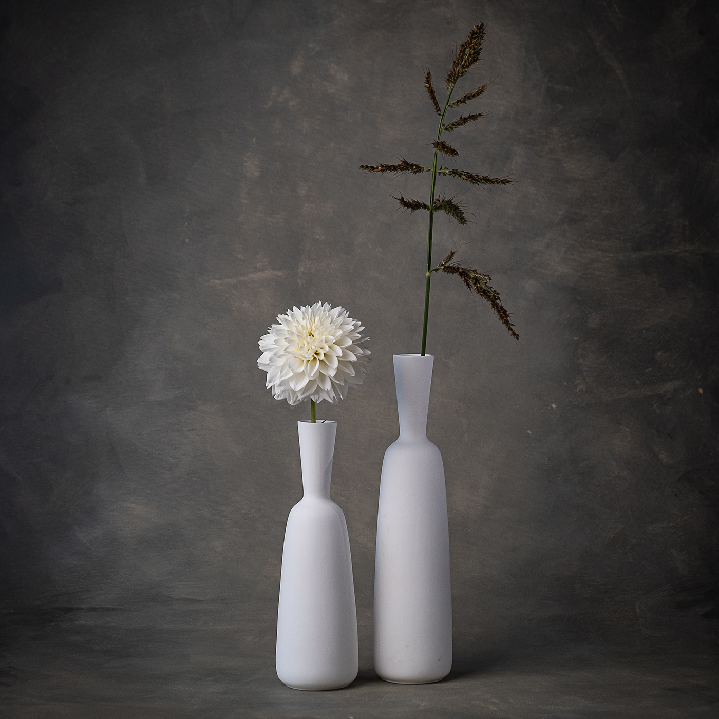 ANNA alto Vase / Kerzenhalter weiß, sortiert